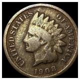 1908-S Indian Head Cent LIGHTLY CIRCULATED