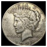 1935-S Silver Peace Dollar NEARLY UNCIRCULATED