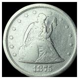 1875-S Silver Twenty Cent Piece NEARLY UNCIRCULATE
