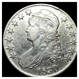 1830 Capped Bust Half Dollar ABOUT  UNCIRCULATED