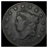 1821 Coronet Head Large Cent LIGHTLY  CIRCULATED