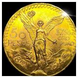 1945 Gold 50 Pesos Mexico