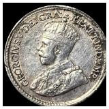 1920 Canada Silver 5 Cents CLOSELY UNCIRCULATED