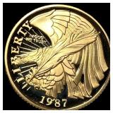 1987-W Gold $5 Constitution Commemorative GEM PROO