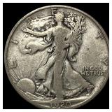 1920-D Silver Walking Liberty Half Dollar LIGHTLY