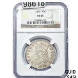 1830 Capped Bust Half Dollar NGC VF35