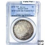 1878 R78 Morgan Silver Dollar PCGS VF35 VAM 166