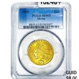 1908 $10 Gold Eagle PCGS MS63 Motto