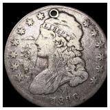 1836 Capped Bust Silver Half Dollar NICELY CIRCULA