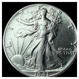 1941 Silver Walking Liberty Half Dollar CHOICE BU