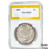 1885 Morgan Silver Dollar PGA MS63
