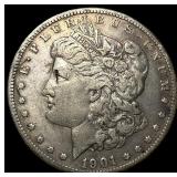 1901-S Silver Morgan Dollar ABOUT UNCIRCULATED