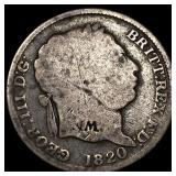 1820 Great Britain Silver Shilling NICELY CIRCULAT