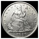 1856-O Silver Seated Liberty Half Dollar LIGHTLY C