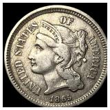 1865 Nickel Three-Cent Piece LIGHTLY CIRCULATED