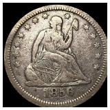 1856 Seated Liberty Quarter CLOSELY UNCIRCULATED