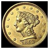 1853 Gold $2.50 Liberty Head Quarter Eagle UNCIRCU