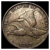 1857 Flying Eagle Cent NEARLY UNCIRCULATED