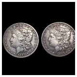 1887-S/1899-S Silver Morgan Dollars NEARLY UNCIRCU