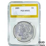 1889 Morgan Silver Dollar PGA MS65