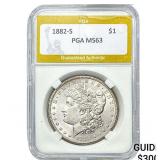 1882-S Morgan Silver Dollar PGA MS63
