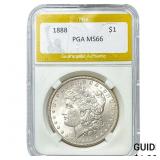 1888 Morgan Silver Dollar PGA MS66