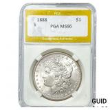 1888 Morgan Silver Dollar PGA MS66