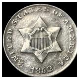 1852 Silver Three-Cent Piece UNCIRCULATED