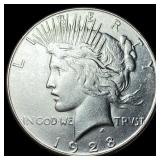 1928-S Silver Peace Dollar LIGHTLY CIRCULATED