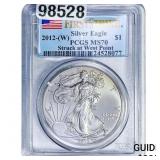 2012 Silver Eagle PCGS MS70