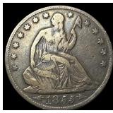 1855-O Silver Half Dollar (Arrows) NEARLY UNCIRCUL