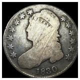 1830 Capped Bust Half Dollar LIGHTLY  CIRCULATED