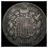1873 Two-Cent Piece NEARLY UNCIRCULATED