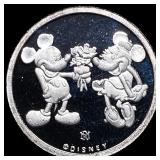 Mickey and Minnie Mouse .999 Fine Silver GEM PROOF