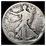 1916-D Silver Walking Liberty Half Dollar NICELY C