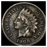 1908-S Indian Head Cent NEARLY UNCIRCULATED