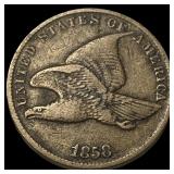 1858 Flying Eagle Cent NEARLY UNCIRCULATED