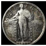 1917 Type 2 Standing Liberty Quarter NEARLY  UNCI