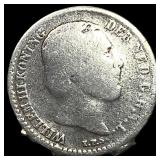 1874 Netherlands Silver 10 Cents