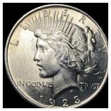 1923 Silver Peace Dollar GEM BU