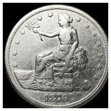 1876-S Silver Trade Dollar NEARLY UNCIRCULATED
