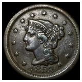 1853 BN Braided Hair Large Cent NEARLY UNCIRCULATE