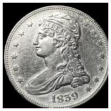 1839 Silver Half Dollar (Capped Bust) CHOICE AU