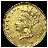 1874 Gold $1 Indian Head Type 3 HIGH GRADE