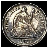 1873-S Silver Half Dime LIGHTLY CIRCULATED