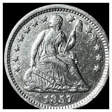1857-O Silver Seated Liberty Half Dime ABOUT  UNC