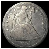 1871 Silver Seated Liberty Dollar LIGHTLY  CIRCUL