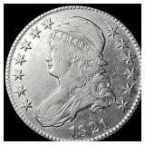 1821 Capped Bust Half Dollar CLOSELY  UNCIRCULATE