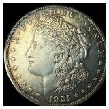 1921-S Silver Morgan Dollar CHOICE AU