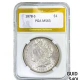 1878-S Morgan Silver Dollar PGA MS63